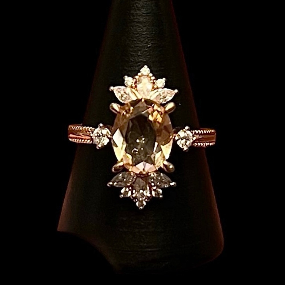 Bomb Party Rose Gold Halo Ring